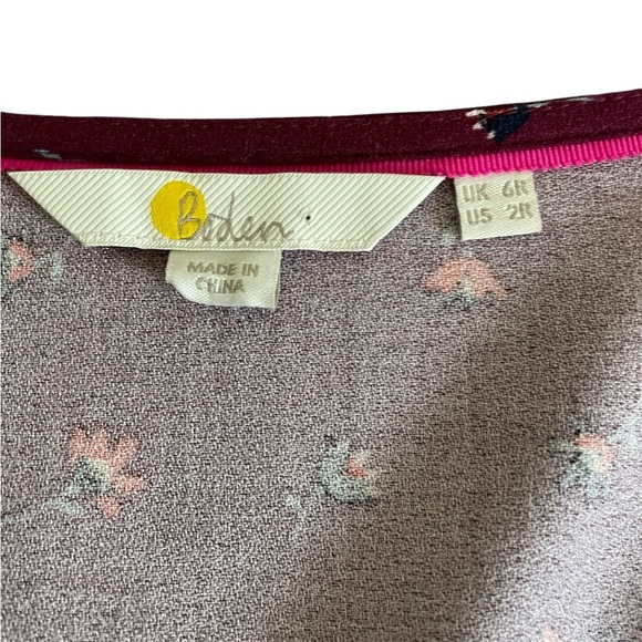 Boden Red V-Neck Fit and Flare Midi Dress - Picture 8 of 11